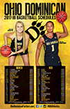 2017-18 Ohio Dominican Basketball Schedule Poster
